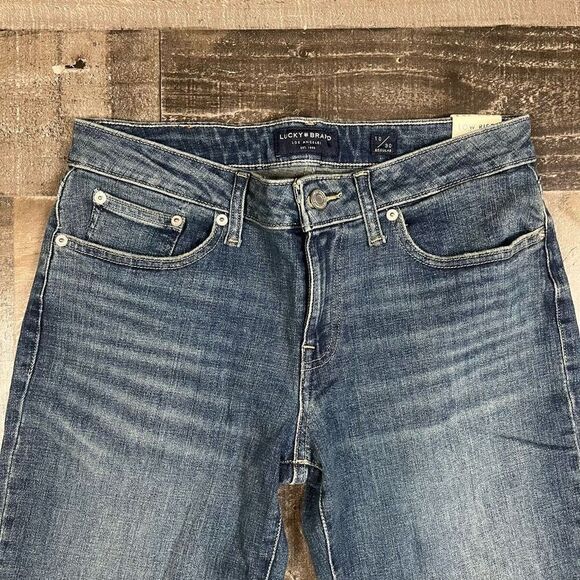 Lucky Brand Womens Size 10 30 Low Rise Boot Cut Jeans Blue Denim Medium Wash NWT - Picture 2 of 9